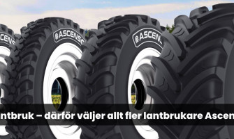 VF-däck för lantbruk – därför väljer allt fler lantbrukare Ascensos VDR-serie