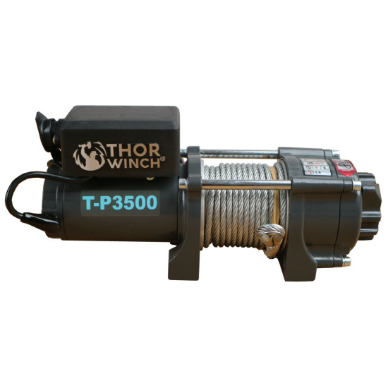 Vinsch 1588Kg 12V Thor Winch T-P3500 Stålwire