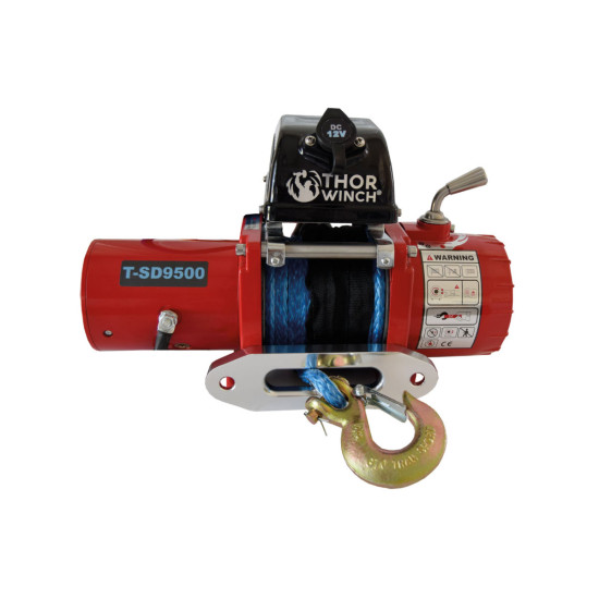 Vinsch 4309Kg 12V Thor Winch T-SD9500 Syntetrep inkl. fjärr